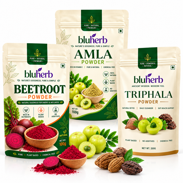 Bluherb Beetroot Amla Triphala Powder Combo